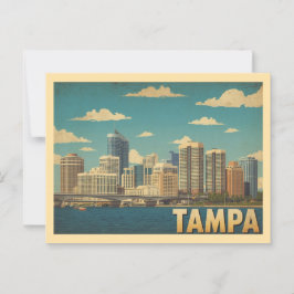 Postal Viaje de Tampa de Vintage