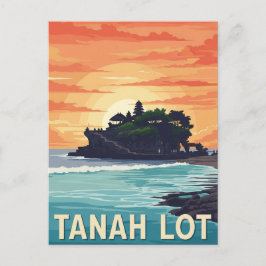 Postal Viaje de Tanah Lot Bali Indonesia