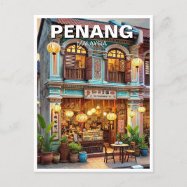 Postal Viaje de tienda en Penang Malaysia