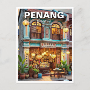 Postal Viaje de tienda en Penang Malaysia