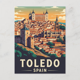 Postal Viaje de Toledo España Alcázar
