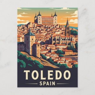 Postal Viaje de Toledo España Alcázar