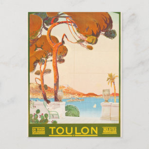 Postal Viaje de Toulon Cote d'Azur Provence Alpes del
