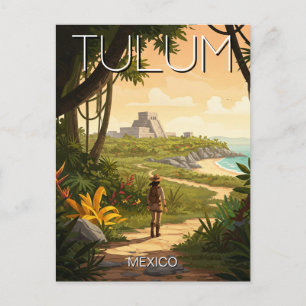 Postal Viaje de Tulum México