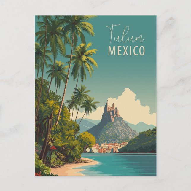 Postal Viaje de Tulum México (Anverso)