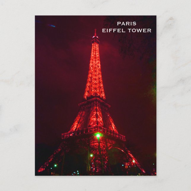 Postal Viaje de turismo de París (Anverso)