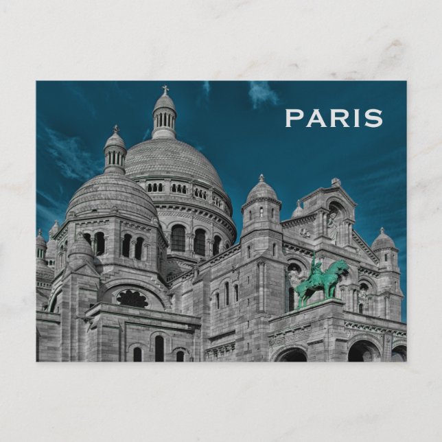 Postal Viaje de turismo de París (Anverso)
