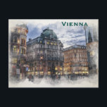 Postal Viaje de turismo de Viena<br><div class="desc">Ofrece hermosas vistas al edificio arquitectónico de Viena Austria. Es la mejor publicidad para viajar a Viena Austria.</div>