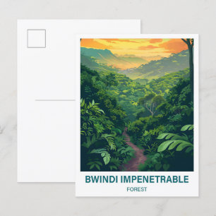 Postal Viaje de Uganda por un bosque impenetrable de Bwin