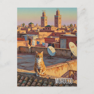 Postal Viaje de un gato por Marruecos en Marrakech