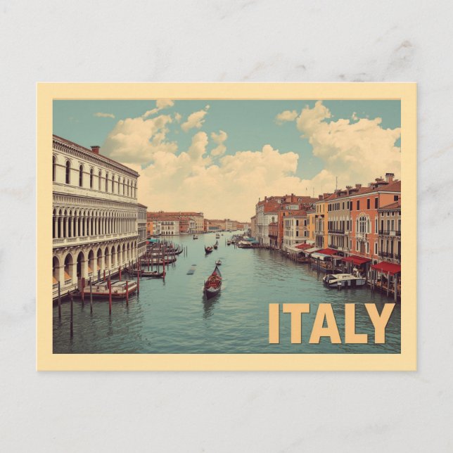 Postal Viaje de Venecia Vintage (Anverso)