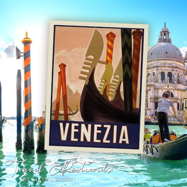 Postal Viaje de Venecia Vintage Italia (Subido por el creador)