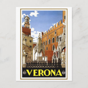 Postal Viaje de Verona Vintage