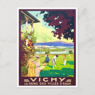 Postal Viaje de Vichy France vintage