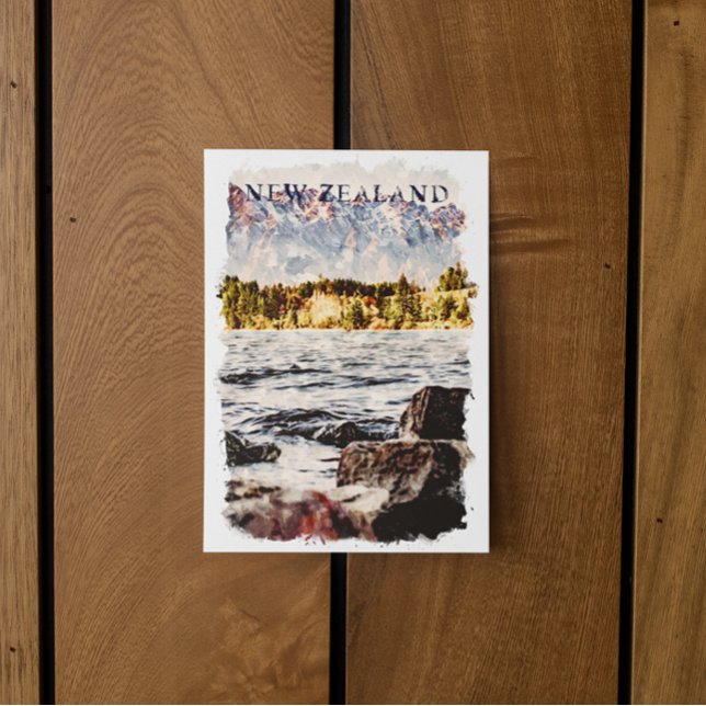 Postal Viaje de vida silvestre en Nueva Zelanda (new zealand nature postcard)