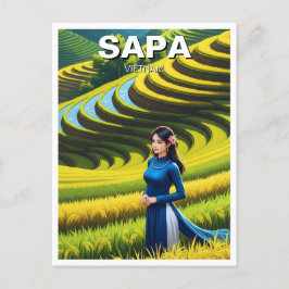 Postal Viaje de vietnamita en Sapa