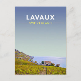 Postal Viaje de Viñedos Lavaux Suiza