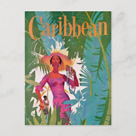 Postal Viaje de Vintage Airline en el Caribe
