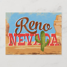 Postal Viaje de vintage al desierto de Personalizado Reno