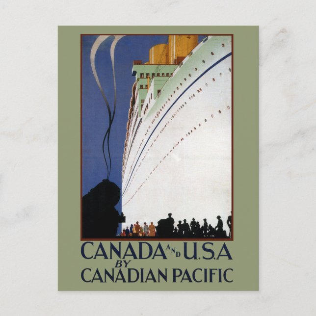 Postal Viaje de Vintage Canadian Cruise Lines (Anverso)