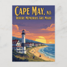 Viaje de vintage Cape May New Jersey