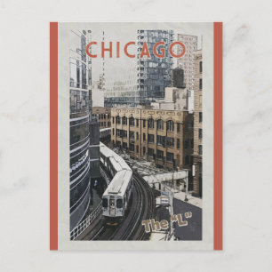 Postal Viaje de Vintage Chicago Illinois