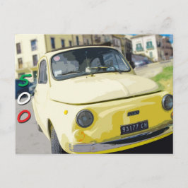 Postal Viaje de Vintage Fiat 500 Cinquecento, Italia, Ama