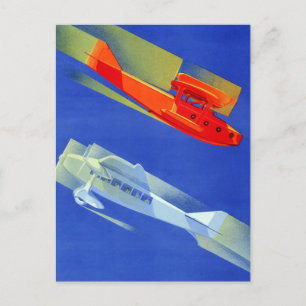 Postal Viaje de Vintage Italian Airline