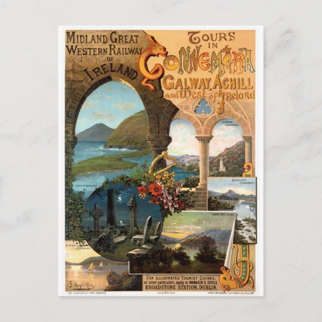 Postal Viaje de Vintage Railway (Anverso)