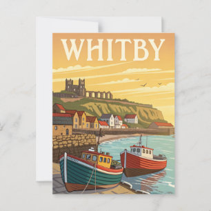 Postal Viaje de Vintage Whitby