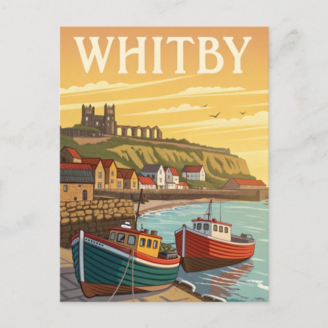 Postal Viaje de Vintage Whitby (Anverso)