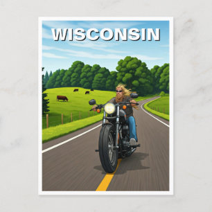 Postal Viaje de Wisconsin