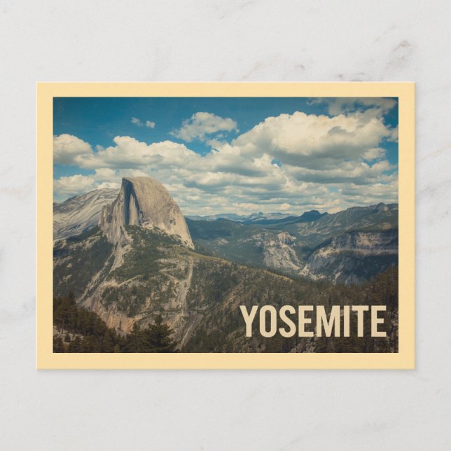 Postal Viaje de Yosemite de época (Anverso)