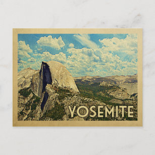 Postal Viaje de Yosemite Vintage