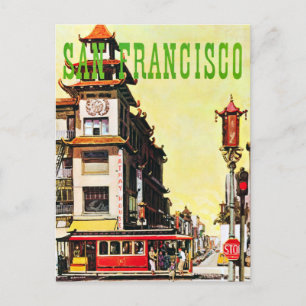 Postal Viaje del Barrio Chino Viejo San Francisco