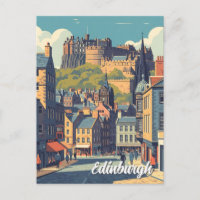Viaje del castillo de Edimburgo de la Escocia Vint