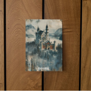 Postal Viaje del castillo de Neuschwanstein de Bavaria
