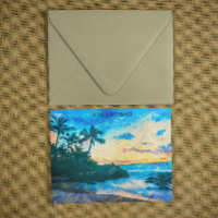 Viaje del Ilustracion Maui Hawaii Oil Paint