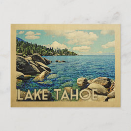 Postal Viaje del Lago Tahoe Vintage