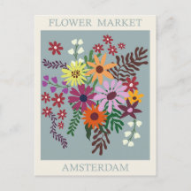Viaje del mercado de flores de la vieja Amsterdam 