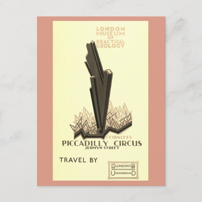 Postal Viaje del Museo Británico de Londres (Anverso)