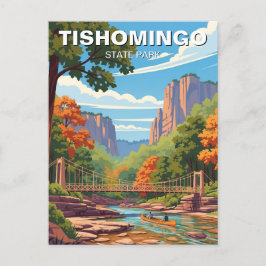 Postal Viaje del Parque Estatal Tishomingo Misisipi