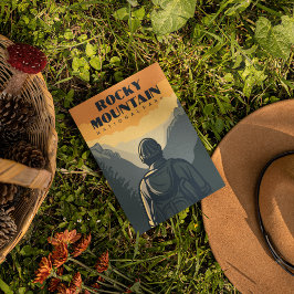 Postal Viaje del Parque Nacional de las Montañas Rocosas