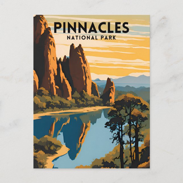 Postal Viaje del Pinnacles National Park (Anverso)