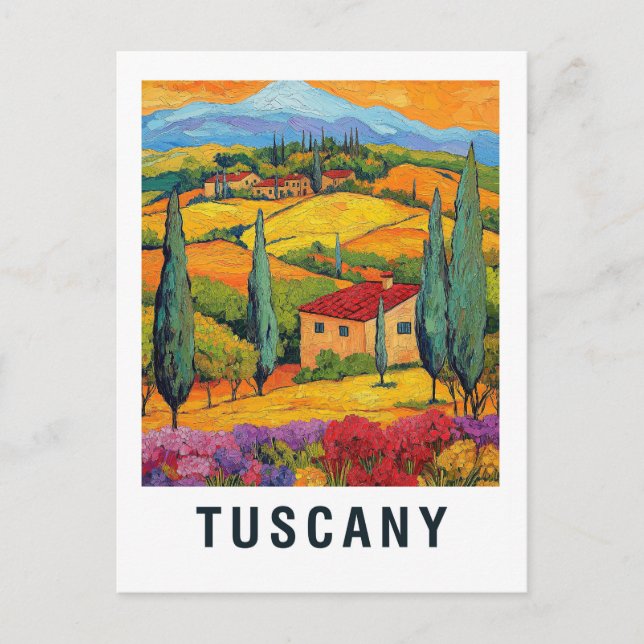 Postal Viaje del Viñedo Toscana (Anverso)