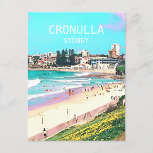 Postal Viaje digital del arte de Cronulla de la playa de