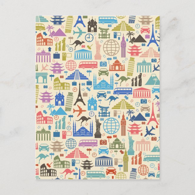 Postal viaje en el mundo (Anverso)