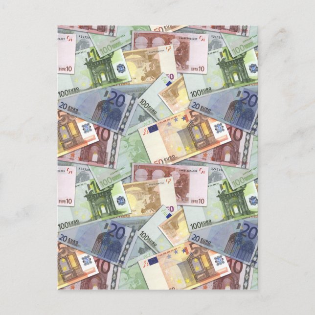 Postal Viaje en euros (Anverso)