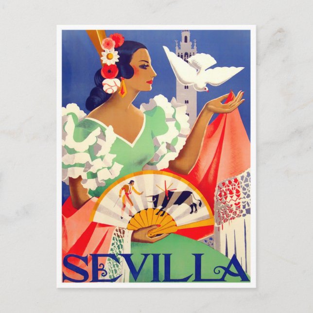 Postal Viaje en la Feria de Sevilla 1952 (Anverso)