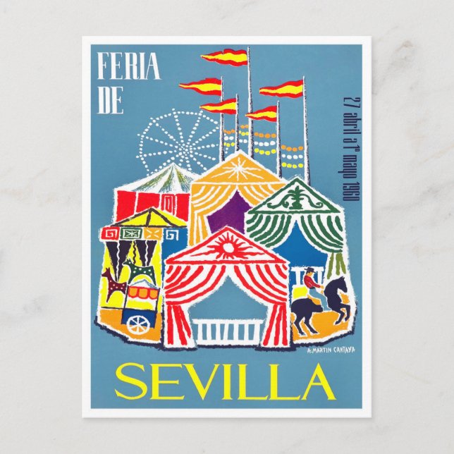Postal Viaje en la Feria de Sevilla 1960 (Anverso)